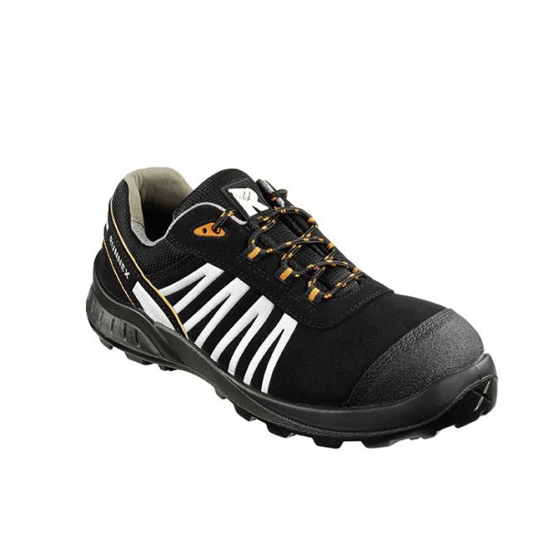 Zaščitni nizki čevlji RUNNEX S2 TeamStar, črni/srebrni/oranžni, vel.: 36, pak.: 10 parov, 5205-36