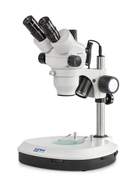 KERN Optics stereo zoom mikroskop, Greenough 0,7 x - 4,5 x, trinokular, okular HSWF 10 x / Ø 23 mm, OZM 544