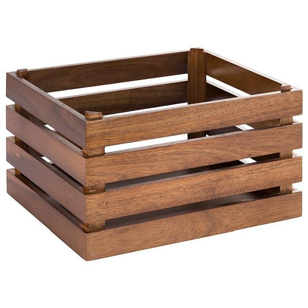 APS lesena škatla -SUPERBOX-, 35 x 29 cm, višina: 20 cm, akacijev les, primerna za GN 1/2, 11722