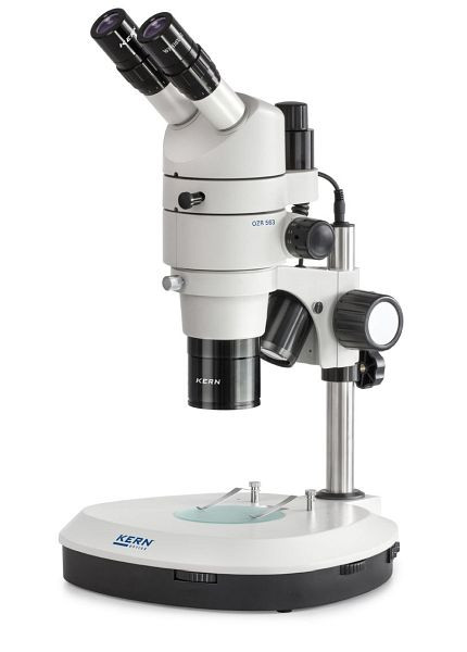 KERN Optics stereo zoom mikroskop, paralelni 0,8 x - 8 x, trinokular, okular HWF 10 x / Ø 22 mm, OZS 574