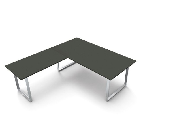 Kerkmann po višini nastavljiva pisalna miza ekstra velika / sejna miza Š 2000 x G 1000 x V 680-820 mm, barva: antracit, 11438713
