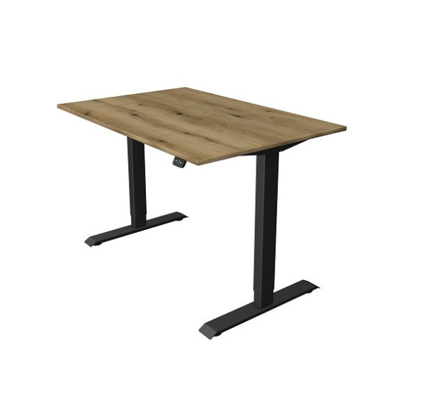 Kerkmann sedeča/stoječa miza Š 1200 x G 800 mm, električno nastavljiva višina od 740-1230 mm, hrast, 10180955