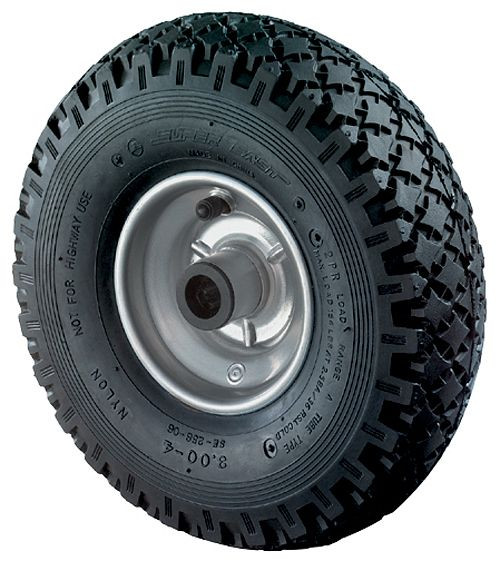BS wheels pnevmatsko kolo, širina 85 mm, Ø260 mm, do 130 kg, črna gumijasta tekalna površina, ohišje kolesa jekleno platišče pocinkano/barvano, valjčni ležaj, paket 2, C90.263