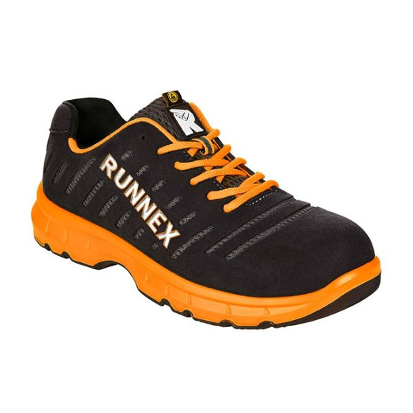 RUNNEX S1P-ESD zaščitni čevlji FlexStar, črni/oranžni, vel.: 36, pak.: 10 par., 5175-36